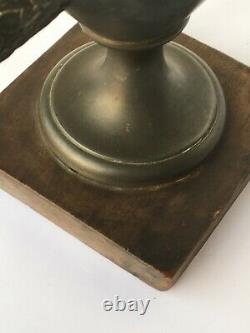 Pewter Coffee Fountain With Eagle Heads Epoque Xixth
