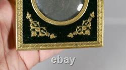 Photo Frame Or Miniature In Golden Brass Style Louis Xvi, Epoch Xixth