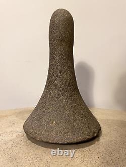 Polynesian Stone Pilon Ke'a Tuki from the Marquesas Islands, Basalt, 19th Century or Earlier.