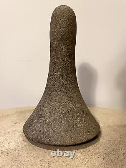 Polynesian Stone Pilon Ke'a Tuki from the Marquesas Islands, Basalt, 19th Century or Earlier.