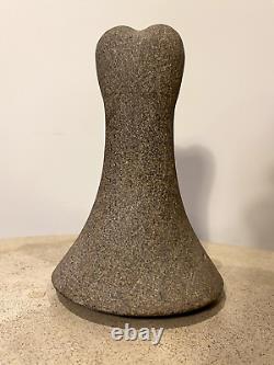 Polynesian Stone Pilon Ke'a Tuki from the Marquesas Islands, Basalt, 19th Century or Earlier.