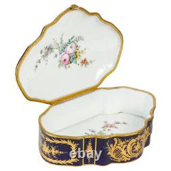 Porcelain Box from Sèvres, Napoleon III Era, 19th Century