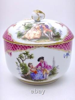 Porcelain Of Meissen Pot Covered 19th Century