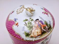 Porcelain Of Meissen Pot Covered 19th Century