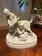 Porcelain Biscuit, Antique, Pastoral Scene, Vintage Biscuit, 19th Century Period