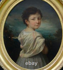 Portrait Of A Girl Epoque Louis Philippe Second Empire H/t Of The 19th Century