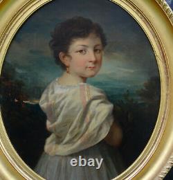 Portrait Of A Girl Epoque Louis Philippe Second Empire H/t Of The 19th Century