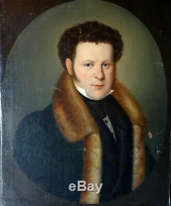 Portrait Of A Man Charles X Hst Era German School Of The 19th Century