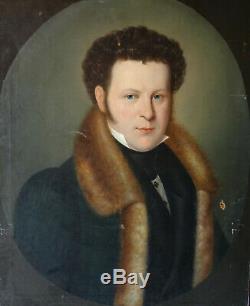 Portrait Of A Man Charles X Hst Era German School Of The 19th Century