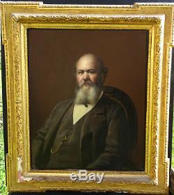 Portrait Of A Man Epoque Second Empire French School Of The Nineteenth Century Hst