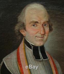 Portrait Of A Priest Restoration Period Early Nineteenth Century Oil On Canvas Priest