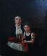 Portrait Of A Woman And Child Empire Period Hst French School 19th Century