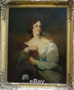 Portrait Of A Woman Charles X French School Of The Early Nineteenth Century Hst
