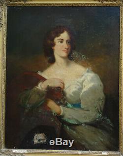 Portrait Of A Woman Charles X French School Of The Early Nineteenth Century Hst