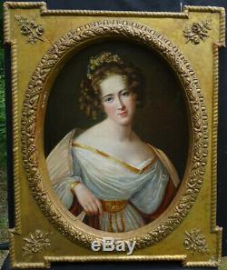 Portrait Of A Woman Charles X Hst Nineteenth Century French School