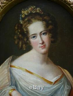 Portrait Of A Woman Charles X Hst Nineteenth Century French School