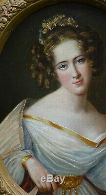 Portrait Of A Woman Charles X Hst Nineteenth Century French School