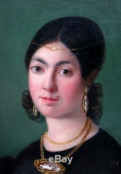 Portrait Of A Woman Louis Philippe Period French School Of The 19th Century Hst