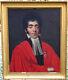 Portrait Of Homme Magistrat Epoque Louis Xviii French School Of The 19th H/t