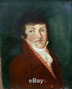 Portrait Of Man Epoque First Empire French School Of The Nineteenth Century Hst