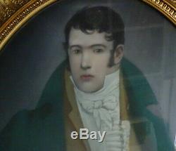 Portrait Of Man Period 1st Empire French School 19th Century Pastel