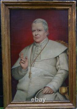 Portrait Of Man Pope Pius IX Epoque Napoleon III Ecole Française Du Xixème St