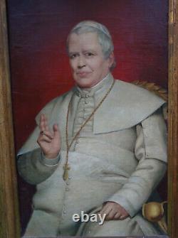 Portrait Of Man Pope Pius IX Epoque Napoleon III Ecole Française Du Xixème St