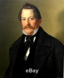 Portrait Of Man Second Empire Period Oil On Canvas Nineteenth Century