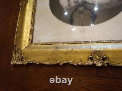 Portrait Of The Duke Decazes Of Glücksbierg, Golden Stucco Frame, Epoque XIX Eme. Rare