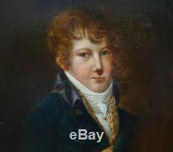 Portrait Of Young Man Era First Empire Hst Early Nineteenth Century