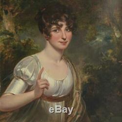 Portrait Titled Miss Johnson From Gainsborough Time Early Nineteenth