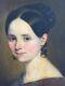 Portrait Young Woman Oil On Canvas Xix Restoration Period