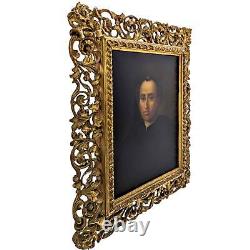 Portrait of Christopher Columbus in a openwork frame from the 19th century