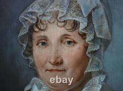 Portrait of a Woman Empire Period French School of the Early 19th Century H/T