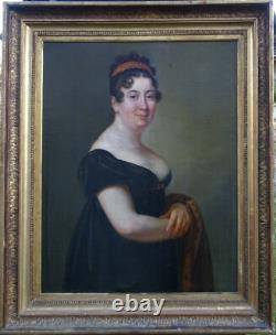 Portrait of a Woman, First Empire Period, French School of the 19th Century, Oil on Canvas Portrait of a Woman, First Empire Period, French School of the 19th Century, Oil on Canvas
