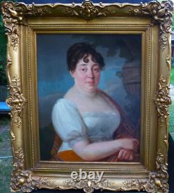 Portrait of a Woman, First Empire Period, French School of the 19th Century, Oil on Canvas