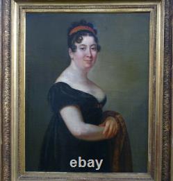 Portrait of a Woman, First Empire Period, French School of the 19th Century, Oil on Canvas Portrait of a Woman, First Empire Period, French School of the 19th Century, Oil on Canvas