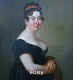 Portrait of a Woman, First Empire Period, French School of the 19th Century, Oil on Canvas Portrait of a Woman, First Empire Period, French School of the 19th Century, Oil on Canvas