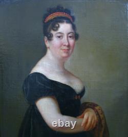 Portrait of a Woman, First Empire Period, French School of the 19th Century, Oil on Canvas Portrait of a Woman, First Empire Period, French School of the 19th Century, Oil on Canvas