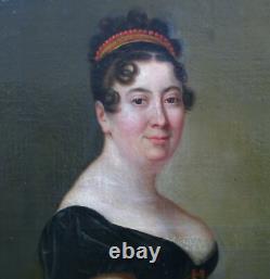 Portrait of a Woman, First Empire Period, French School of the 19th Century, Oil on Canvas Portrait of a Woman, First Empire Period, French School of the 19th Century, Oil on Canvas