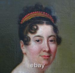 Portrait of a Woman, First Empire Period, French School of the 19th Century, Oil on Canvas Portrait of a Woman, First Empire Period, French School of the 19th Century, Oil on Canvas
