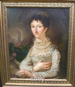 Portrait of a Woman, First Empire period, French School, 19th century, Oil on Canvas
