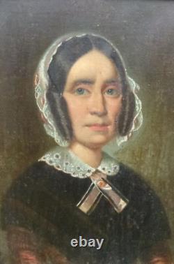 Portrait of a Woman, Louis Philippe Era, Oil on Canvas from the 19th Century