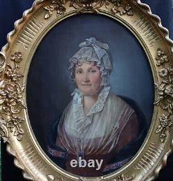 Portrait of a Woman from the Empire Period, French School from the beginning of the 19th Century, H/T