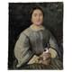 Portrait Of A Woman In Oil, Empire Period, 19th Century