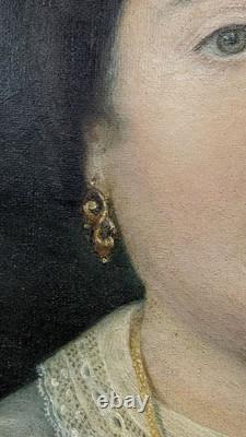 Portrait of a Woman in Oil, Empire Period, 19th Century