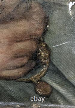 Portrait of a Woman in Oil, Empire Period, 19th Century