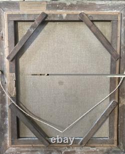 Portrait of a Woman with a Headdress Oil on Canvas 19th Century