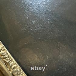 Portrait of a Woman with a Headdress Oil on Canvas 19th Century