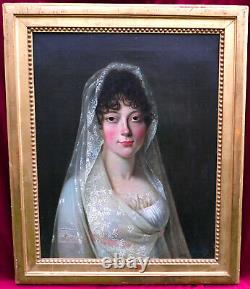 Portrait of a Young Woman, First Empire Period, Oil on Canvas, Early 19th Century